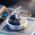 Solar Helicopter Model Car Fragrance Aroma Diffuser Novelty Ornaments Decor Air Freshener For Office Home Auto silver