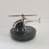 Solar Helicopter Model Car Fragrance Aroma Diffuser Novelty Ornaments Decor Air Freshener For Office Home Auto silver