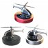 Solar Helicopter Model Car Fragrance Aroma Diffuser Novelty Ornaments Decor Air Freshener For Office Home Auto silver