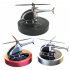 Solar Helicopter Model Car Fragrance Aroma Diffuser Novelty Ornaments Decor Air Freshener For Office Home Auto silver