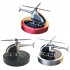 Solar Helicopter Model Car Fragrance Aroma Diffuser Novelty Ornaments Decor Air Freshener For Office Home Auto black
