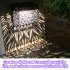 Solar Hollow Wall Lamp Garden Decoration Waterproof Outdoor Landscape Lamp For Garden Patio Yard 2 Pack white light