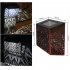 Solar Hollow Wall Lamp Garden Decoration Waterproof Outdoor Landscape Lamp For Garden Patio Yard 2 Pack white light
