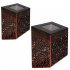 Solar Hollow Wall Lamp Garden Decoration Waterproof Outdoor Landscape Lamp For Garden Patio Yard 2 Pack white light