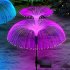 Solar Jellyfish Light 7 Colors Changing Outdoor Waterproof Garden Lights Led Fiber Optic Lamps For Lawn Patio Doublejellyfish 2pcs