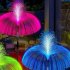 Solar Jellyfish Light 7 Colors Changing Outdoor Waterproof Garden Lights Led Fiber Optic Lamps For Lawn Patio Doublejellyfish 2pcs