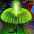 Solar Jellyfish Light 7 Colors Changing Outdoor Waterproof Garden Lights Led Fiber Optic Lamps For Lawn Patio Doublejellyfish 2pcs
