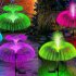 Solar Jellyfish Light 7 Colors Changing Outdoor Waterproof Garden Lights Led Fiber Optic Lamps For Lawn Patio Doublejellyfish 2pcs
