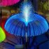 Solar Jellyfish Light 7 Colors Changing Outdoor Waterproof Garden Lights Led Fiber Optic Lamps For Lawn Patio Doublejellyfish 2pcs