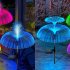 Solar Jellyfish Light 7 Colors Changing Outdoor Waterproof Garden Lights Led Fiber Optic Lamps For Lawn Patio Doublejellyfish 2pcs