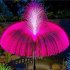 Solar Jellyfish Light 7 Colors Changing Outdoor Waterproof Garden Lights Led Fiber Optic Lamps For Lawn Patio Doublejellyfish 2pcs