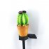Solar LED Lawn Lamp Cactus Shape Spike Light for Outdoor Garden Yard Ground Lamp Three headed prickly pear