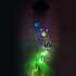 Solar LED Light Color Changing Wind Chimes Bee Pendant Bell Yard Garden Home Decor
