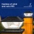 Solar LED Post Lights Solar Plastic Outdoor Courtyard Garden Landscape Column Light With 8 LED Beads Square Column Lamp White