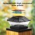 Solar LED Post Lights Solar Plastic Outdoor Courtyard Garden Landscape Column Light With 8 LED Beads Square Column Lamp White
