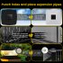 Solar LED Post Lights Solar Plastic Outdoor Courtyard Garden Landscape Column Light With 8 LED Beads Square Column Lamp White
