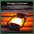 Solar LED Rechargeable Camping Lantern  130LM Adjustable Brightness Lantern Flashlight With Usb Charging Cable  3 Lighting Modes Solar Camping Lamp For Hiking L
