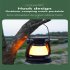 Solar LED Rechargeable Camping Lantern  130LM Adjustable Brightness Lantern Flashlight With Usb Charging Cable  3 Lighting Modes Solar Camping Lamp For Hiking L