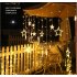 Solar LED String Light Curtain Lamp for Outdoor Garden Party Decoration Star moon 3 5 meters wide  color light   remote control 