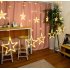 Solar LED String Light Curtain Lamp for Outdoor Garden Party Decoration Star 3 5 meters wide  warm light   remote control