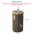 Solar LED Tree Stump Light With Solar Panel Auto On off Waterproof Flameless Dropless Candle Lamps For Party Christmas Home Decor High style