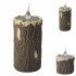 Solar LED Tree Stump Light With Solar Panel Auto On off Waterproof Flameless Dropless Candle Lamps For Party Christmas Home Decor High style