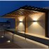 Solar LED Wall Lights 100 Lumens IP65 Waterproof High Brightness LED Headlight Beads Solar Up And Down Illuminate Outdoor Sunlight Lamp For Home Garden Porch Ad