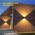 Solar LED Wall Lights 100 Lumens IP65 Waterproof High Brightness LED Headlight Beads Solar Up And Down Illuminate Outdoor Sunlight Lamp For Home Garden Porch Ad