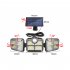 Solar LED Wall Lights  2500 Lumens  IP65 Waterproof  High Brightness  No Light Decay LED Solar Outdoor Sunlight Lamp For Home  Garden  Porch Three head split 12