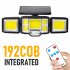 Solar LED Wall Lights  2500 Lumens  IP65 Waterproof  High Brightness  No Light Decay LED Solar Outdoor Sunlight Lamp For Home  Garden  Porch Three head split 12