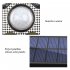 Solar LED Wall Lights  2500 Lumens  IP65 Waterproof  High Brightness  No Light Decay LED Solar Outdoor Sunlight Lamp For Home  Garden  Porch Three head split 12
