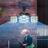 Solar LED Wall Lights  2500 Lumens  IP65 Waterproof  High Brightness  No Light Decay LED Solar Outdoor Sunlight Lamp For Home  Garden  Porch Three head split 12
