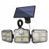 Solar LED Wall Lights  2500 Lumens  IP65 Waterproof  High Brightness  No Light Decay LED Solar Outdoor Sunlight Lamp For Home  Garden  Porch 192COB integrated
