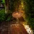 Solar Lantern Lamp Hollow Outdoor Hanging Decorative Lights For Garden Yard Tabletop Patio Lawn without hook