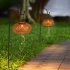 Solar Lantern Lamp Hollow Outdoor Hanging Decorative Lights For Garden Yard Tabletop Patio Lawn without hook