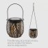 Solar Lanterns Outdoor Solar Lights For Outside With Warm Light IP65 Waterproof 2 in 1 Patio Solar Hanging Lights For Backyard Garden Halloween Christmas Tree