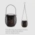 Solar Lanterns Outdoor Solar Lights For Outside With Warm Light IP65 Waterproof 2 in 1 Patio Solar Hanging Lights For Backyard Garden Halloween Christmas Butter