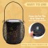 Solar Lanterns Outdoor Solar Lights For Outside With Warm Light IP65 Waterproof 2 in 1 Patio Solar Hanging Lights For Backyard Garden Halloween Christmas Butter
