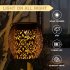 Solar Lanterns Outdoor Solar Lights For Outside With Warm Light IP65 Waterproof 2 in 1 Patio Solar Hanging Lights For Backyard Garden Halloween Christmas Rose
