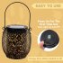 Solar Lanterns Outdoor Solar Lights For Outside With Warm Light IP65 Waterproof 2 in 1 Patio Solar Hanging Lights For Backyard Garden Halloween Christmas Rose