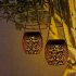 Solar Lanterns Outdoor Solar Lights For Outside With Warm Light IP65 Waterproof 2 in 1 Patio Solar Hanging Lights For Backyard Garden Halloween Christmas Rose