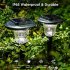 Solar  Lawn  Light Led Spotlight Integrated Outdoor Waterproof Ground Plug Colorful   Warm White Light Garden Light 4 piece