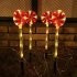 Solar Led Candy Cane Pathway Lamp 8 Modes Outdoor Lollipop Lights For Christmas New Year Holiday Decor Colorful