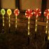 Solar Led Candy Cane Pathway Lamp 8 Modes Outdoor Lollipop Lights For Christmas New Year Holiday Decor Colorful