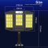 Solar Led Street Light 3 Modes Outdoor Folding Adjustable Motion Sensor Remote Control Garden Light V97 264 3COB Remote Control