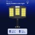 Solar Led Street Light 3 Modes Outdoor Folding Adjustable Motion Sensor Remote Control Garden Light V97 264 3COB Remote Control