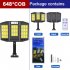 Solar Led Street Light 3 Modes Outdoor Folding Adjustable Motion Sensor Remote Control Garden Light V97 264 33COB remote control