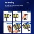 Solar Led Street Light 3 Modes Outdoor Folding Adjustable Motion Sensor Remote Control Garden Light V97 264 3COB Remote Control