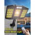 Solar Led Street Light 3 Modes Outdoor Folding Adjustable Motion Sensor Remote Control Garden Light V97 264 33COB remote control