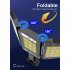 Solar Led Street Light 3 Modes Outdoor Folding Adjustable Motion Sensor Remote Control Garden Light V97 264 3COB Remote Control